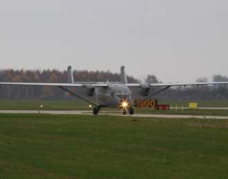 Zdjęcie aktualności Lotnicy z Powidza transportowali organy wojskowym samolotem